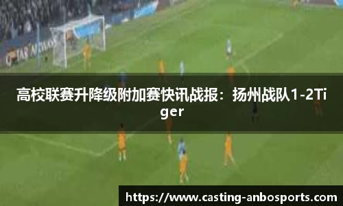 高校联赛升降级附加赛快讯战报:扬州战队1-2Tiger